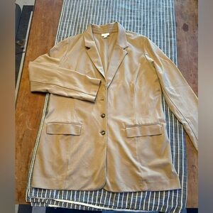 J Jill tan blazer extra large tall. Never worn.